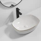 Умывальник накладной Mixxus Premium Diverse-0109 Edge Gold 500х380 прямоугольный, белый (MP6548) - изображение 2