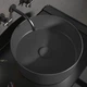 Умывальник накладной Hatria Happyhour 440x440 круглый, черный матовый (A0Y1VG06) - изображение 1