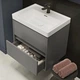 Умывальник накладной Cersanit Crea 505х400 прямоугольный, белый (CCWF1007308215) - изображение 3