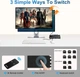 KVM-перемикач 8K 60 Гц 4K 120 Гц HDMI 2.1, 2 входи/1 вихід - зображення 6