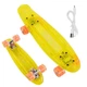Скейт пенні борд Best Board S-50244 жовтий 55 см із підсвічуванням деки (USB) та світловими PU колесами (ABEC-7) - зображення 2