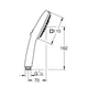 Лейка для ручного душа Grohe Tempesta Cube 27574003 3 режима - изображение 4