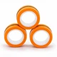 Антистрес іграшка Магнітні кільця Magnetic Rings, спінер для рук, Помаранчевий (Fidget Rings) - зображення 5