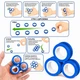 Антистрес іграшка Магнітні кільця Magnetic Rings, спінер для рук, Синій (Fidget Rings) - зображення 7
