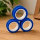 Антистрес іграшка Магнітні кільця Magnetic Rings, спінер для рук, Синій (Fidget Rings) - зображення 9