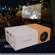 Проектор мультимедійний LED Projector Full HD 1080P з динаміком та пультом, портативний міні відеопроектор з підключенням HDMI, USB, AV, microSD для домашнього кінотеатру, фільмів, ігор, презентацій Жовтий, YG-300-WYellow - зображення 3