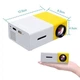 Проектор мультимедійний LED Projector Full HD 1080P з динаміком та пультом, портативний міні відеопроектор з підключенням HDMI, USB, AV, microSD для домашнього кінотеатру, фільмів, ігор, презентацій Жовтий, YG-300-WYellow - зображення 9