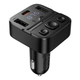 Модулятор Hoco E87 Bluetooth 5.4 зі швидким заряджанням 35W для автомобілів чорний - зображення 1
