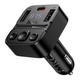 Модулятор Hoco E87 Bluetooth 5.4 зі швидким заряджанням 35W для автомобілів чорний - зображення 4