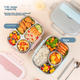 Ланч-бокс MAXCOOK MCFT5555 з нержавіючої сталі 304 на 4 відділення з приборами, 1.6 л - зображення 4