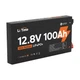 Аккумуляторная батарея литий-железо-фосфатная 12.8В 100А*ч LiFePO4 LiTime Slim 12V100-100-SLIM-LTCP-4-SE100 ультратонкая (44-00531) - изображение 2