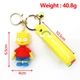 Брелок Барт Симпсон Симпсоны Bart Simpson фигурка игрушка для ключей, рюкзака, сумки 6.5см - изображение 4