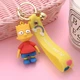 Брелок Барт Симпсон Симпсоны Bart Simpson фигурка игрушка для ключей, рюкзака, сумки 6.5см - изображение 6