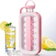Силиконовая форма для льда ICE CUBE TRAY на 17 шариков, Розовый / Складная бутылка – ледница / Форма для льда - изображение 9