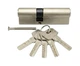 Циліндровий механізм Hi-LUKE ZINC 70mm(30+40) NP 5 computer keys - изображение 2