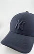 Бейсболка фулка STRETCH COTTON на резинке с вышивкой NY темно-синего цвета M (57-58 см) - изображение 3