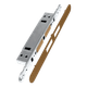 Замок врізний Touch Lock18*196мм, магнітний, бронза - изображение 2