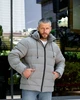 Чоловіча демісезонна куртка Main весна/осінь сірий з бежевим M RD423 - изображение 2
