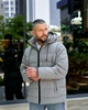 Чоловіча демісезонна куртка Main весна/осінь сірий з бежевим S RD423 - изображение 3