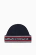 Мужская вязаная шапка Armani Exchange one size Синий (155823) - изображение 3