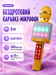 Беспроводной микрофон-караоке с колонкой 5 Вт, Bluetooth, LED-подсветкой, 4 режимами смены голоса, FM, USB, microSD, 1800 мАч - изображение 1