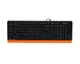 Клавиатура A4Tech FKS10 (Orange) Fstyler, USB, цвет черный+оранжевый - изображение 1