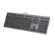 Клавіатура A4Tech FX60 USB (Grey) White backlit Fstyler, сірий колір, USB, біле підсвічування - зображення 2