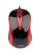 Миша A4Tech N-350-2 (Red+Black) міні V-Track USB, 1000 dpi, 4D колесо - зображення 1