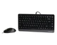 Комплект клавиатура+мышка A4Tech F1110 (Grey) Fstyler, проводной, USB, черно-серый - изображение 2