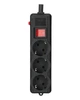Сетевой фильтр Gembird SPG3-G-15B-PRO, 3 розетки, 4,5м, черный - изображение 1