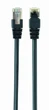 Патч корд Cablexpert PP6-1M/BK, FTP, категорія. 6, литий, 50u" штекер із фіксатором,1M, чёрный - зображення 1