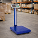 Весы торговые RB-150KG с усиленной платформой 40х30 см, 150 кг, синие / Напольные весы / Весы для торговли - изображение 2