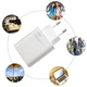 Адаптер USB с кабелем USB-TYPE C, 33W / Зарядка для телефона / Зарядное устройство / Переходник для зарядки - изображение 4