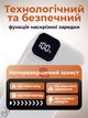 Повербанк FOYU FO-9020 30000 мАг Power Bank зовнішній акумулятор 22,5 Вт швидка зарядка Power Delivery для телефона смартфона iPhone планшета з 2 вбудованими кабелями USB Type-C Lightning LED дисплеєм ліхтариком ремінцем на 3 пристрої білий - зображення 5