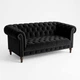 Диван велюровий "Пан-Диван", чорний - зображення 3