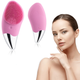 Силиконовая щетка-массажер BUCOS Sonic Facial Brush S1 электрическая, Розовая - изображение 2
