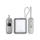 Батарея універсальна Choetech 10000mAh, 35W. PD/3.0, LED Display, buid-in type-C cabel, Silver (B832-SL) - зображення 3