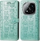 Чохол Embossed Cat and Dog для Xiaomi Redmi Note 15 Pro 5G-книжка шкіра PU з візитницею м'ятний - зображення 7