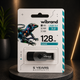 Флешка Wibrand Lizard 128GB USB 3.2 Gen 1, черная, поворотный корпус, USB-A - изображение 1