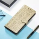 Чохол Embossed Cat and Dog для Xiaomi Redmi Note 15 Pro 5G-книжка шкіра PU з візитницею золотистий - зображення 5