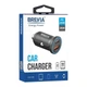 Зарядний пристрій для авто BREVIA ePower DualChargeLED 38W USB-C USB-A чорний (46038CALB) - зображення 5