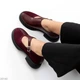 Бордовые туфли натуральная кожа + замша низкий ход 36 - изображение 2