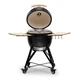 Керамічний гриль Kamado Bono Media на вугіллі 44.5 см Чорний (4779039710889) - зображення 3