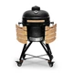 Керамічний гриль Kamado Bono Media на вугіллі 44.5 см Чорний (4779039710889) - зображення 7