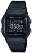 Электронные часы Casio W-800H-1B черные 100 м - изображение 1