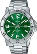 Мужские часы Casio MTP-VD01D-3B зеленые 50 м - изображение 1