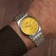 Мужские часы Casio MTP-B145D-9A золотистые 50 м - изображение 4