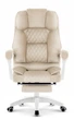 Офісне крісло Hell's Chair HC-1031 Beige, велюрове - изображение 1
