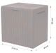 Садовий ящик-скриня Keter City Box 30G 113L графіт 57.8 х 44 х 55 см для зберігання на вулиці 246941 - зображення 4