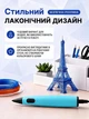 3D ручка для дітей набір для малювання з PCL пластиком 50 м Hausland низькотемпературна USB 5 В з трафаретами 10 кольорів регулювання швидкості автовимкнення блакитний (03240002) - изображение 5